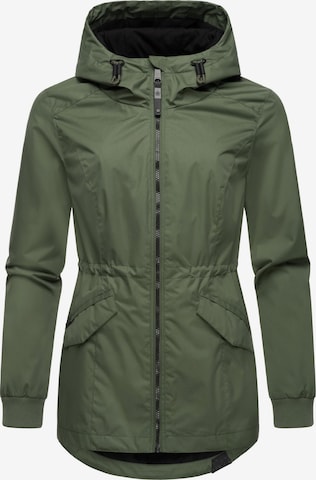 Ragwear Демисезонная куртка 'Dowey A' в Зеленый: спереди