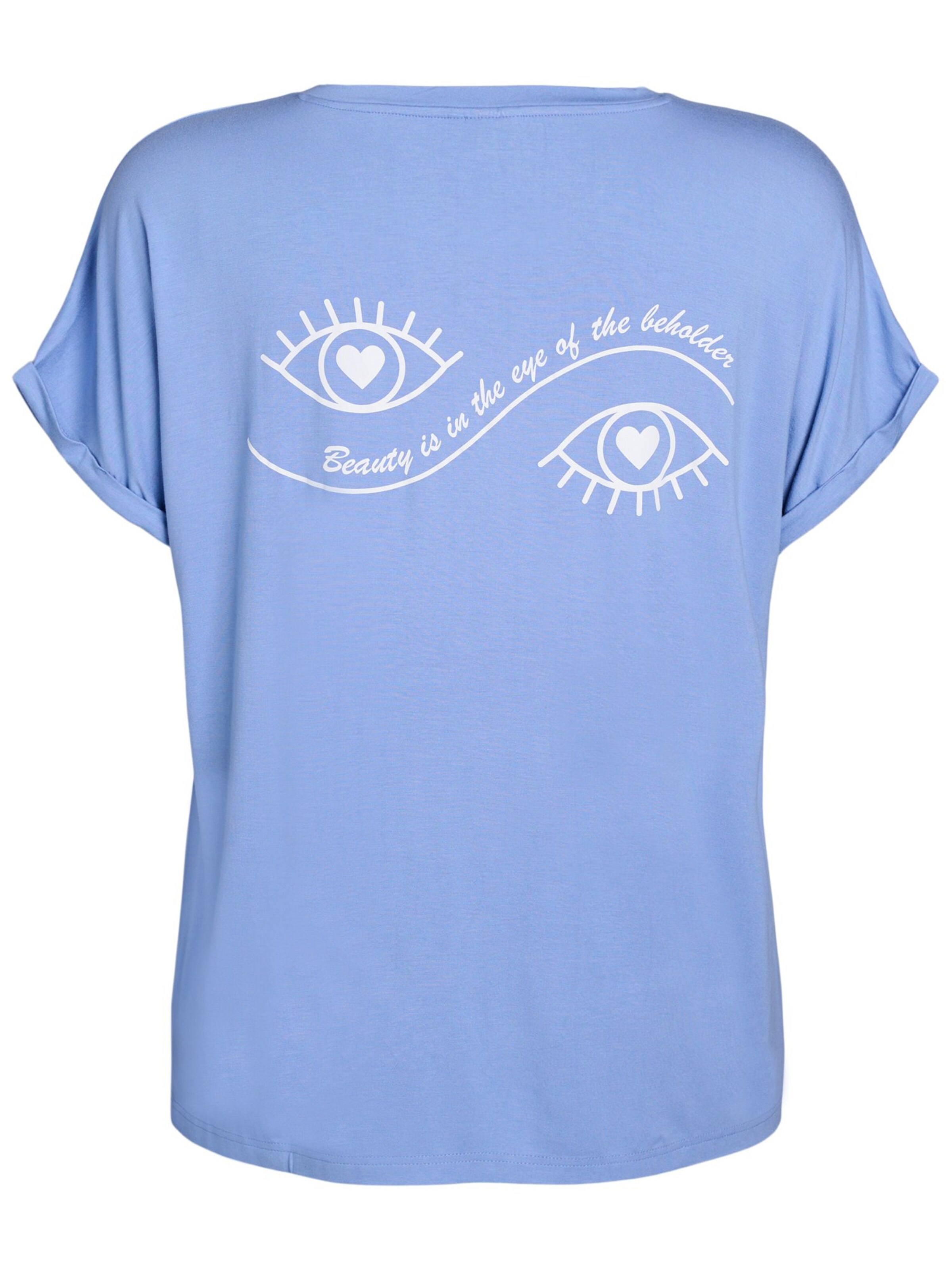 Zizzi Футболка для сна 'Ali' в Синий