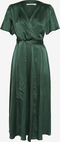 Cream Jurk 'Loretta' in Groen: voorkant