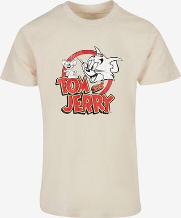 T-Shirt 'Tom And Jerry' ABSOLUTE CULT en beige : devant