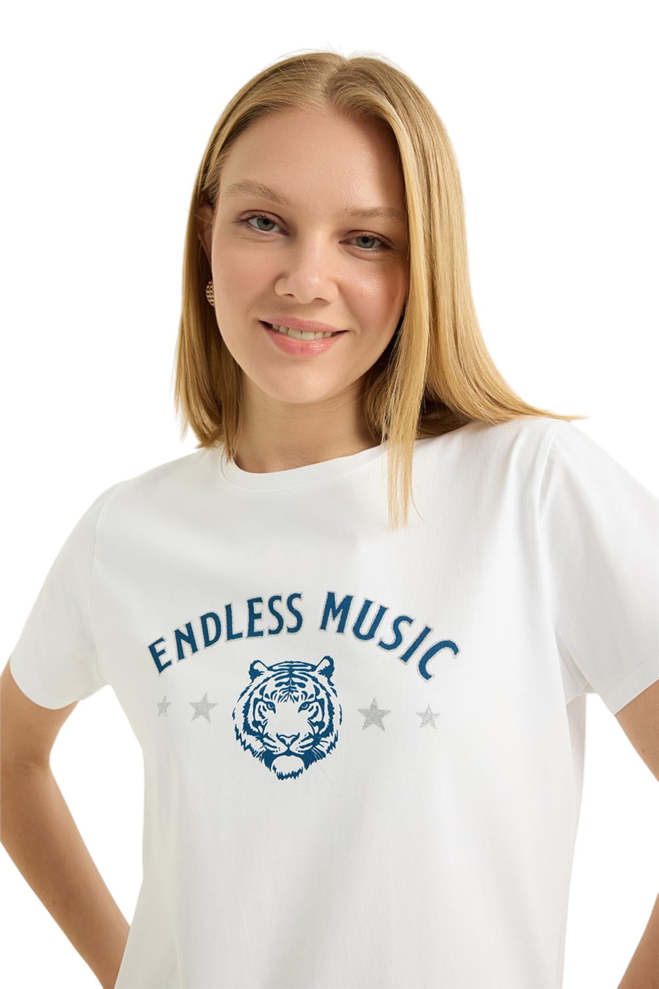 T-shirt HOME STORE en blanc