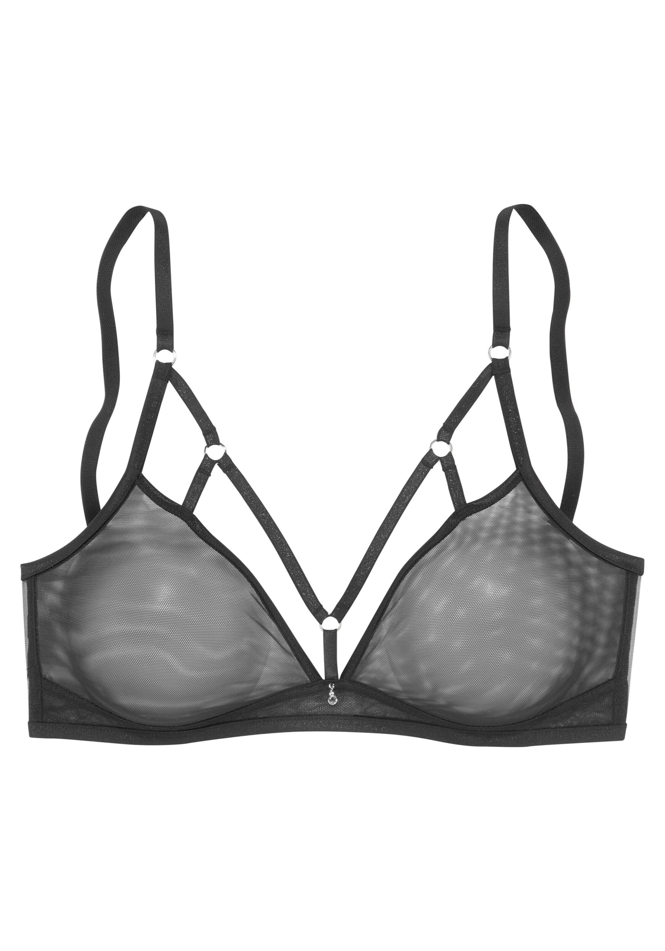 T-shirt Reggiseno di LASCANA in nero: frontale