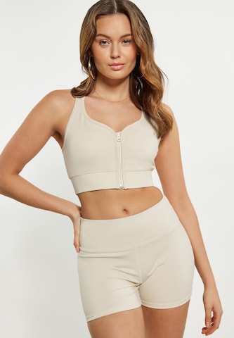 faina Athlsr Bustier Sport bh in Wit: voorkant