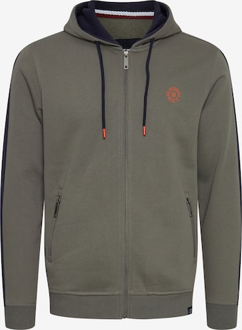 FQ1924 Zip-Up Hoodie in Green: front