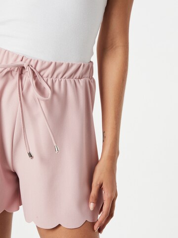 ABOUT YOU Loosefit Broek 'Tessy' in Roze