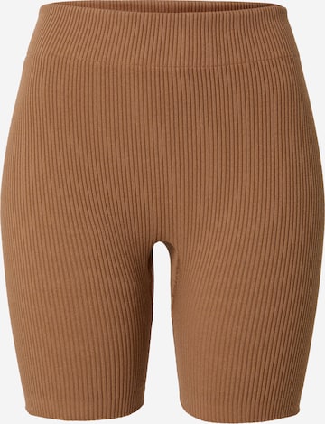 NU-IN Skinny Shorts in Braun: predná strana