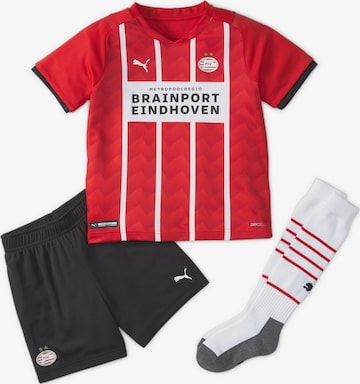 PUMA PSV Jugend Heimspiel-Mini-Kit 21/22 in Rot: predná strana