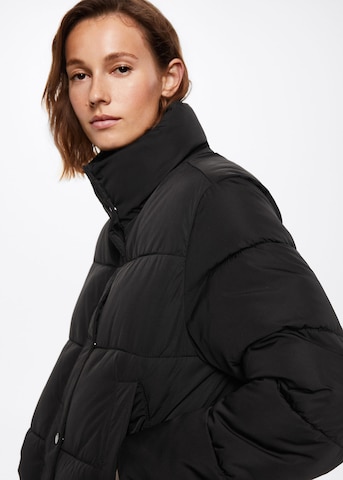 MANGO Winter Jacket 'ANITA' in Black