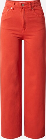 Wide leg Jeans 'Avery' di EDITED in rosso: frontale