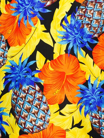 King Kameha Scarf 'Pineapple Hibiscus' in Yellow