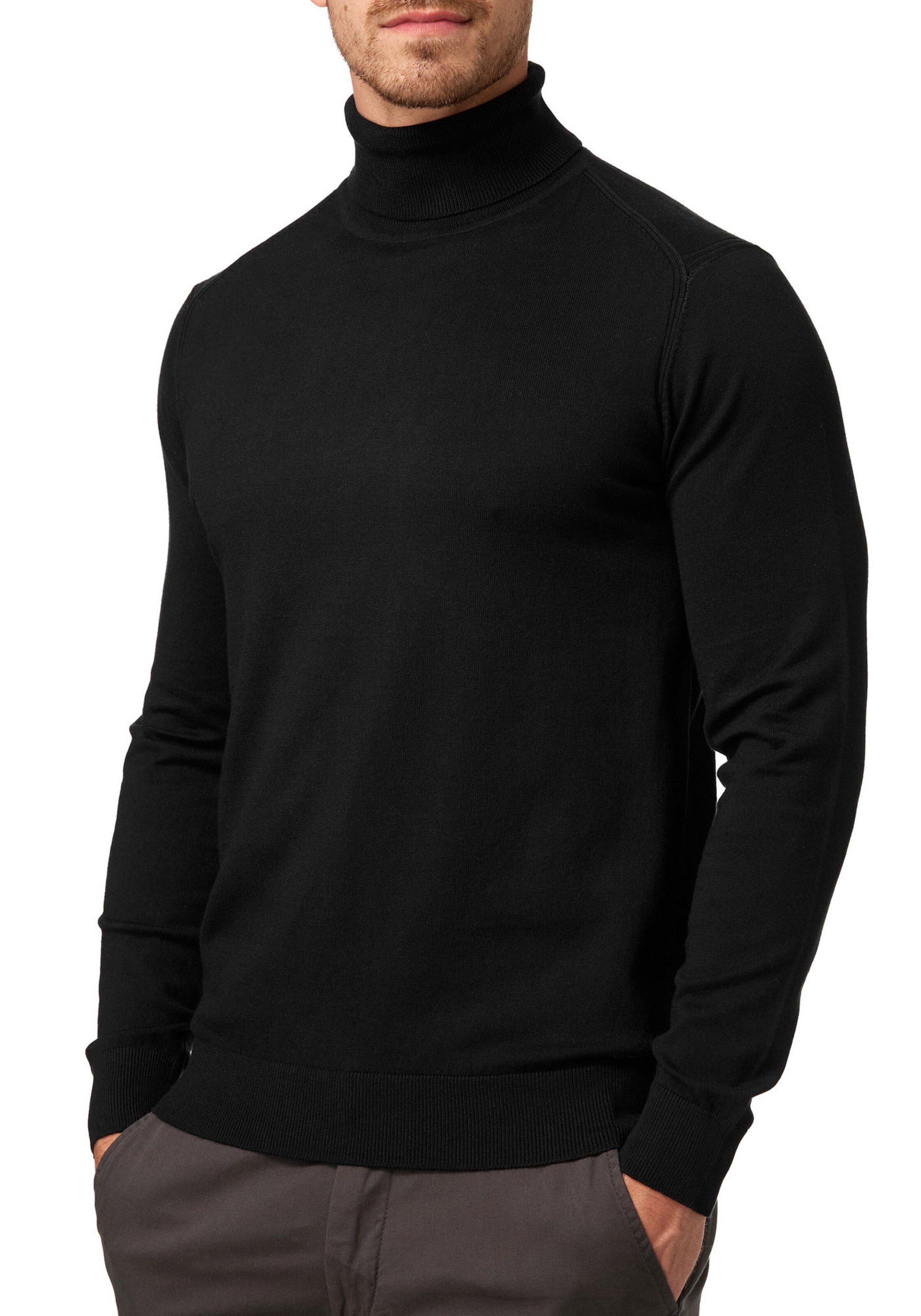 INDICODE JEANS Sweater in Black