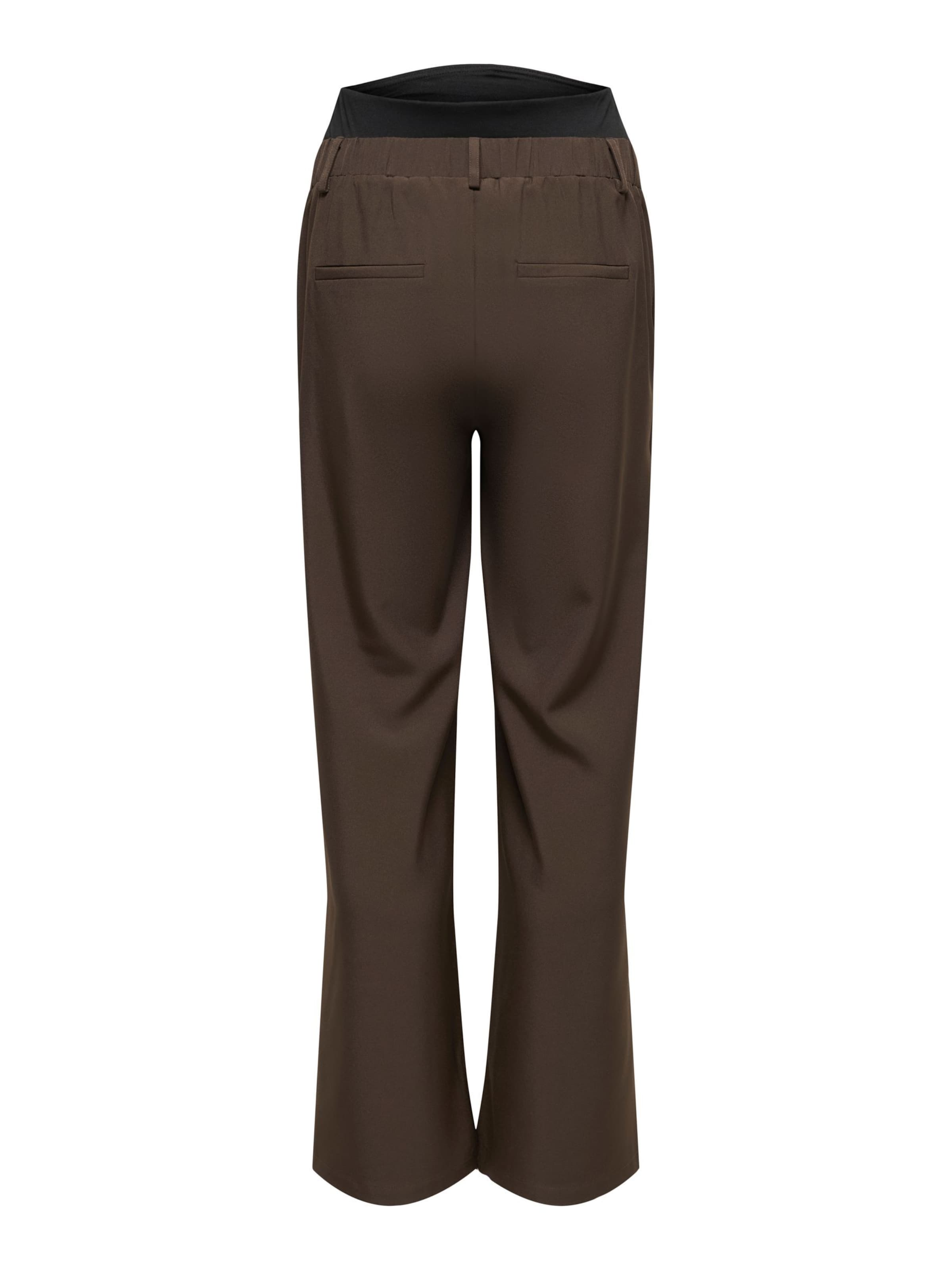 Wide Leg Pantalon à pince 'OLMPLEAT' Only Maternity en marron