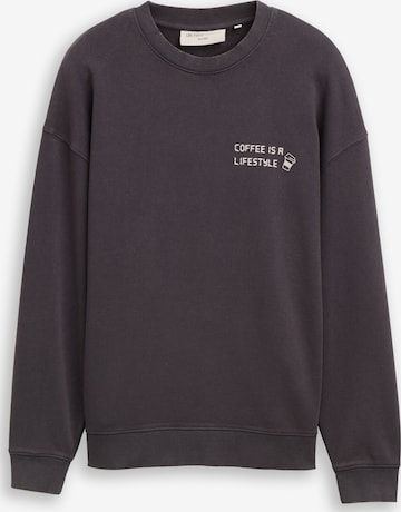 TOM TAILOR DENIM Sweatshirt in Grau: Vorderseite