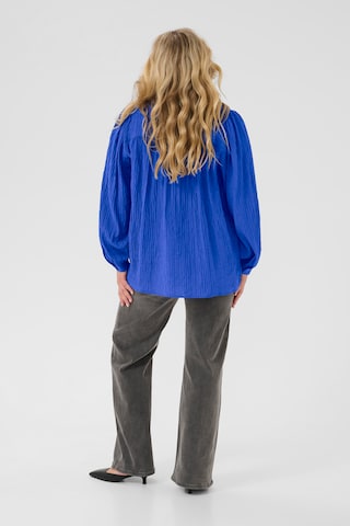 Chemisier 'Lisana' KAFFE CURVE en bleu