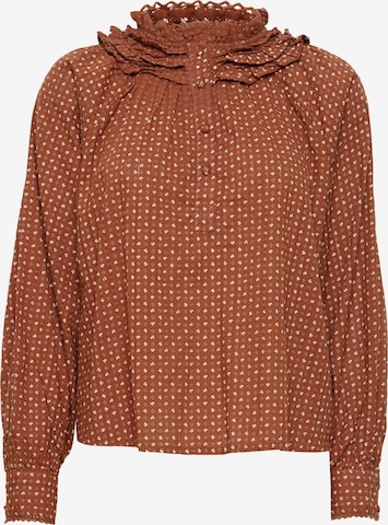 Atelier Rêve Blouse in Brown: front