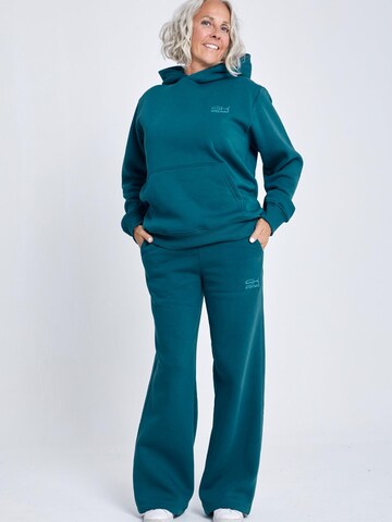 SPORTKIND Flared Sportbroek 'Cotton Sweatpants' in Groen