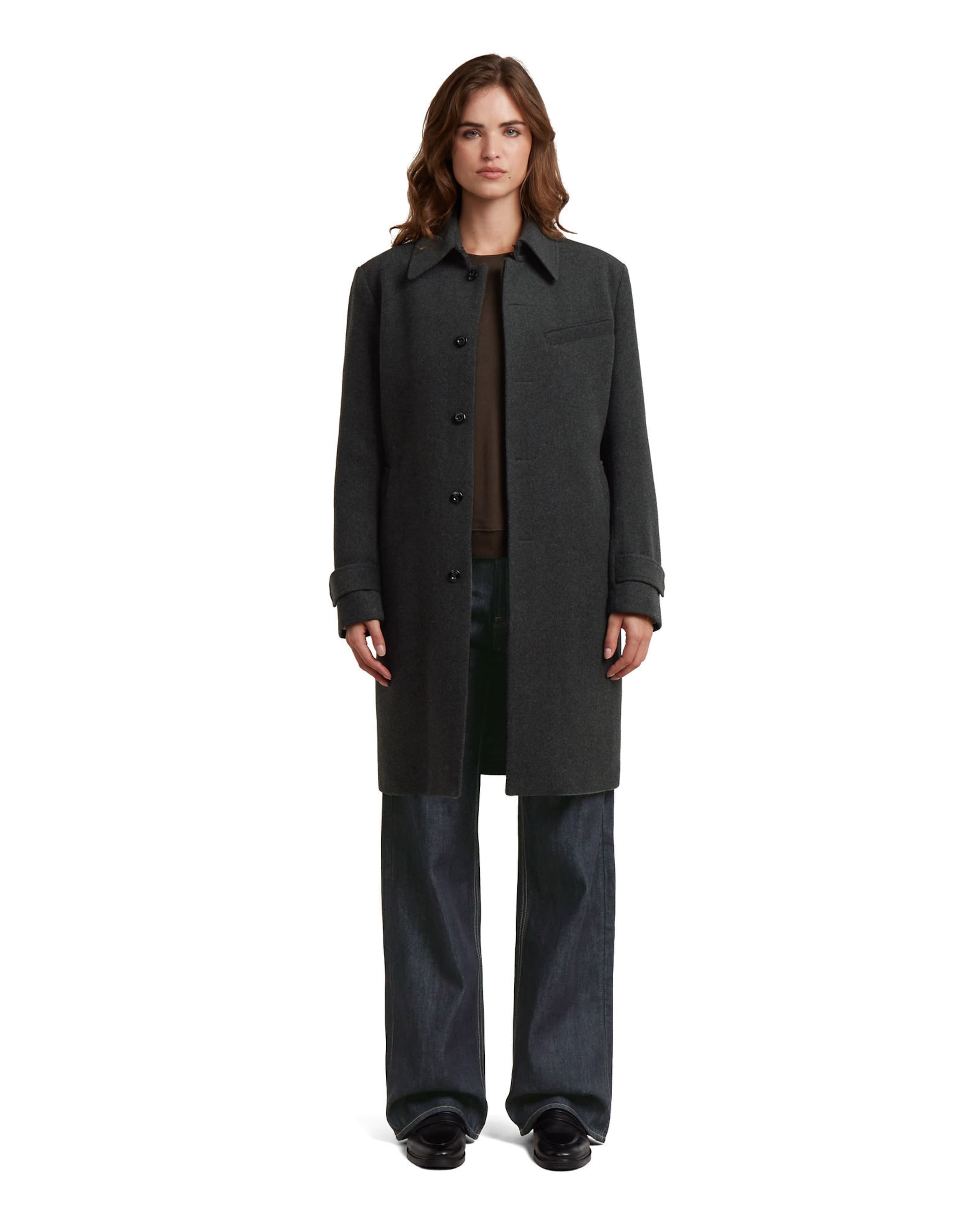 G-STAR Tussenmantel 'Wool Car' in Grijs