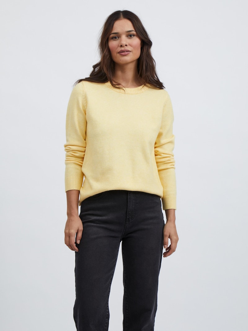 Women Clothing VILA Basic sweaters Yellow