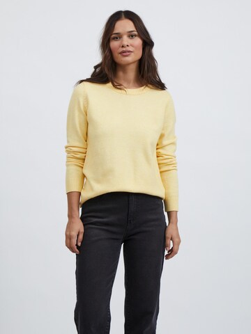 VILA Sweater 'Ril' in Yellow: front