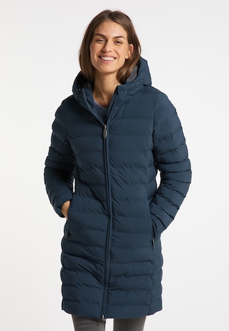 usha BLUE LABEL Winter Coat in Blue: front