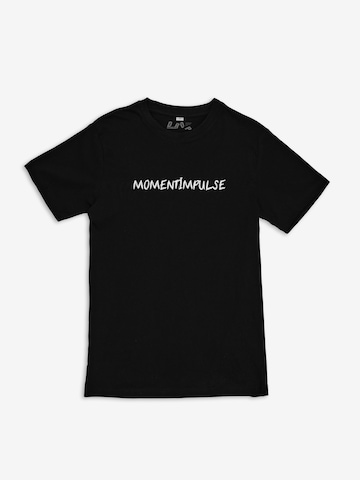 ABOUT YOU DROP Shirt 'Momentimpulse' in Zwart: voorkant