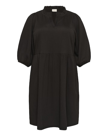 Robe KAFFE CURVE en noir : devant