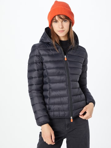 SAVE THE DUCK Between-Season Jacket 'DAISY' in Black: front