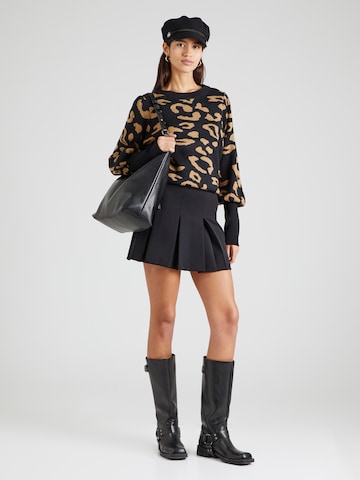 VILA Sweater 'Zebra' in Black