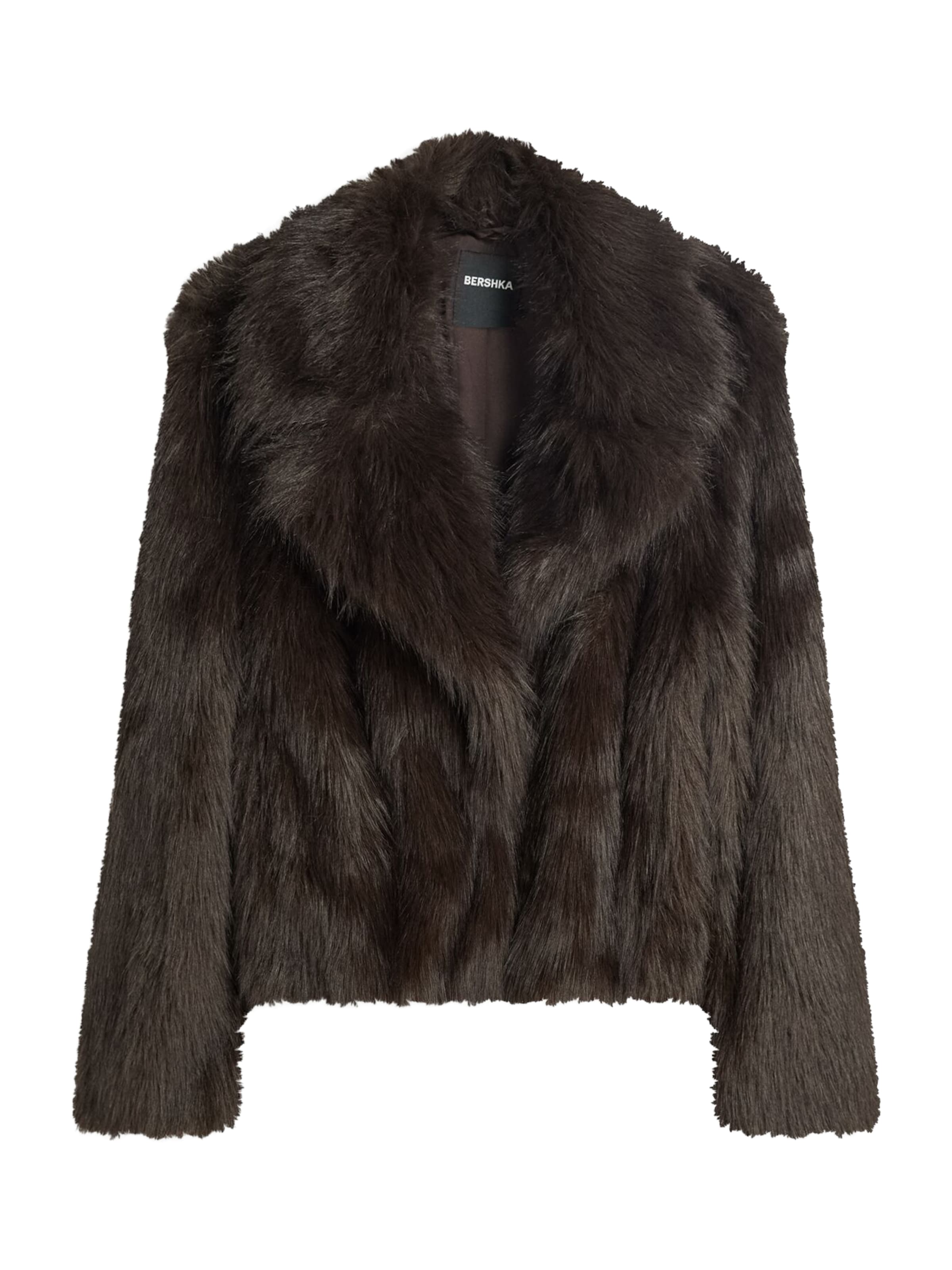 Bershka Winter jacket in Brown: front