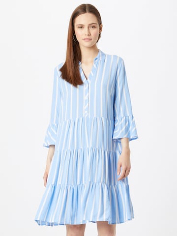 MORE & MORE Shirt dress in Blue: front