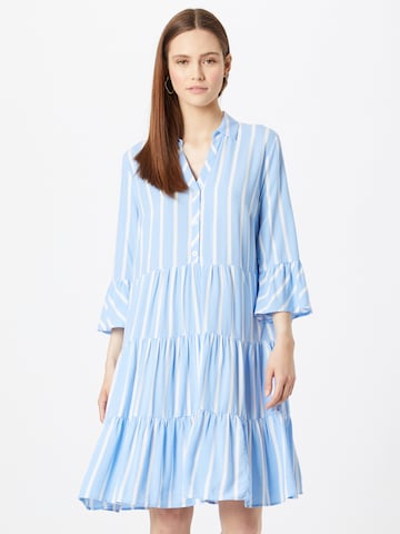 MORE & MORE Shirt Dress in Blue: front