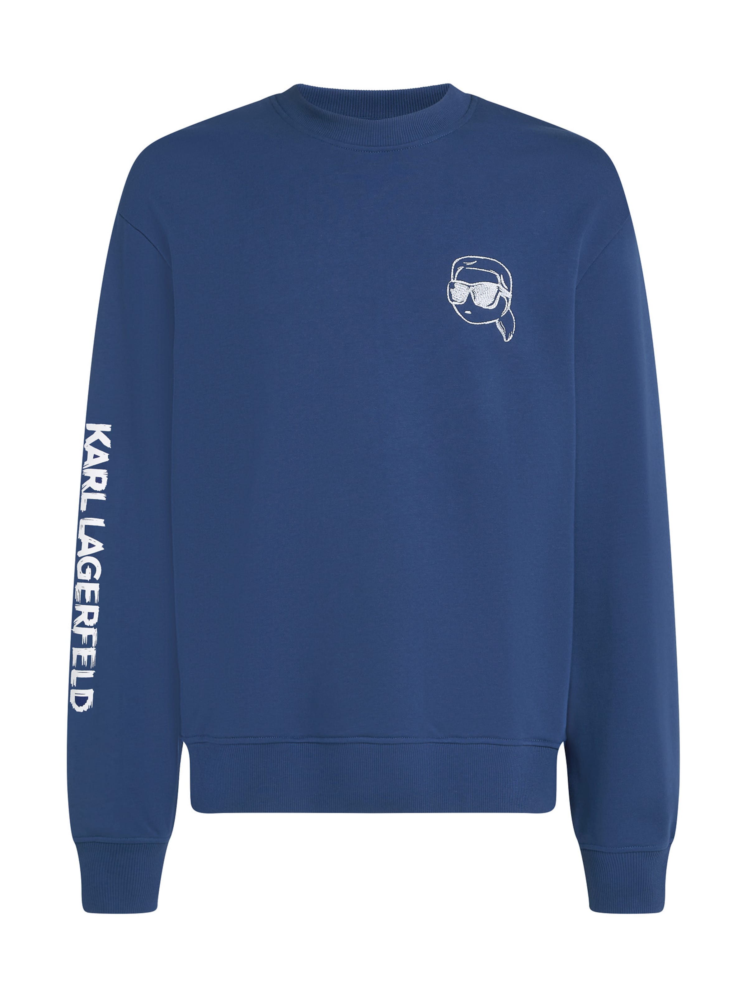 Karl Lagerfeld Μπλούζα φούτερ 'Ikon' σε μπλε: μπροστά