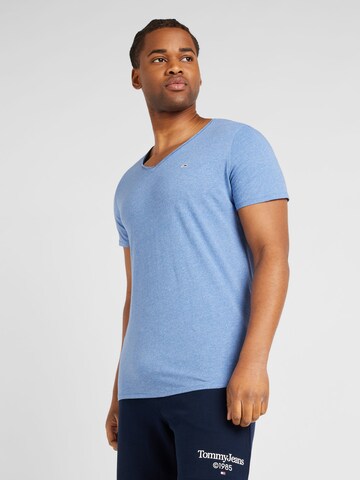 Tommy Jeans Regular Fit T-Shirt 'JASPE' in Blau: predná strana