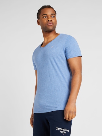 Tommy Jeans Regularny krój Koszulka 'JASPE' w kolorze niebieski: przód