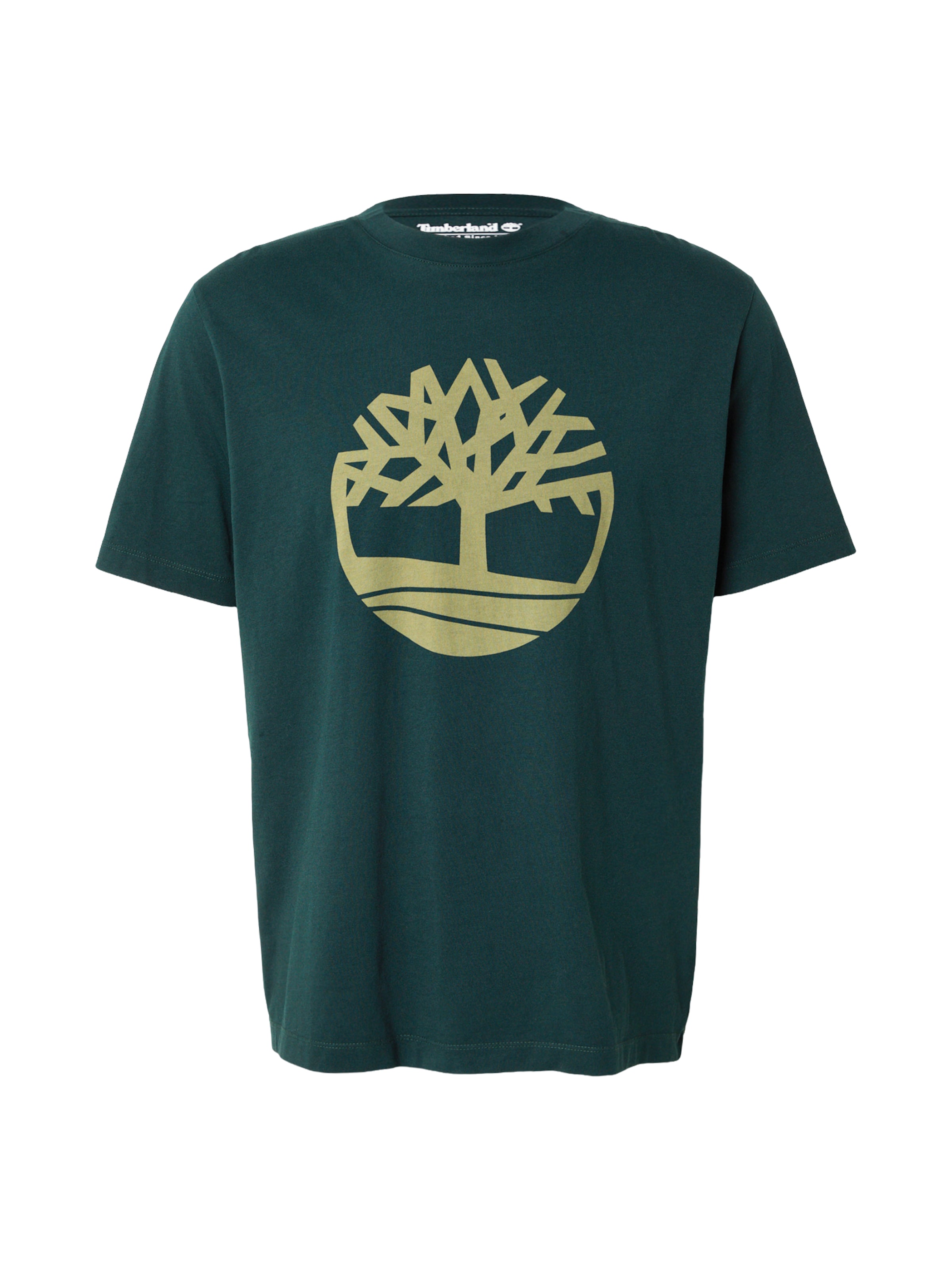 TIMBERLAND Shirt 'NORTHWOOD TREE' in Groen: voorkant