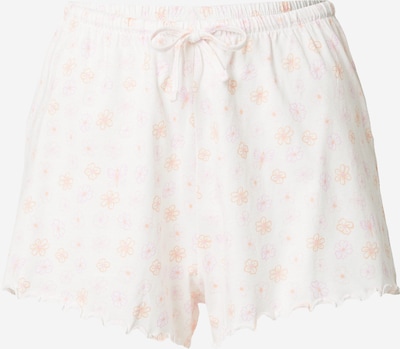 Cotton On Body Pyjamashorts in hellorange / rosa / weiß, Produktansicht