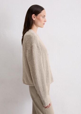 Marc O'Polo Gebreid vest 'Bouclé' in Beige