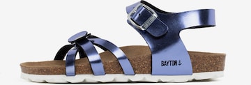 Bayton Sandal 'Eirene' in Blue: front