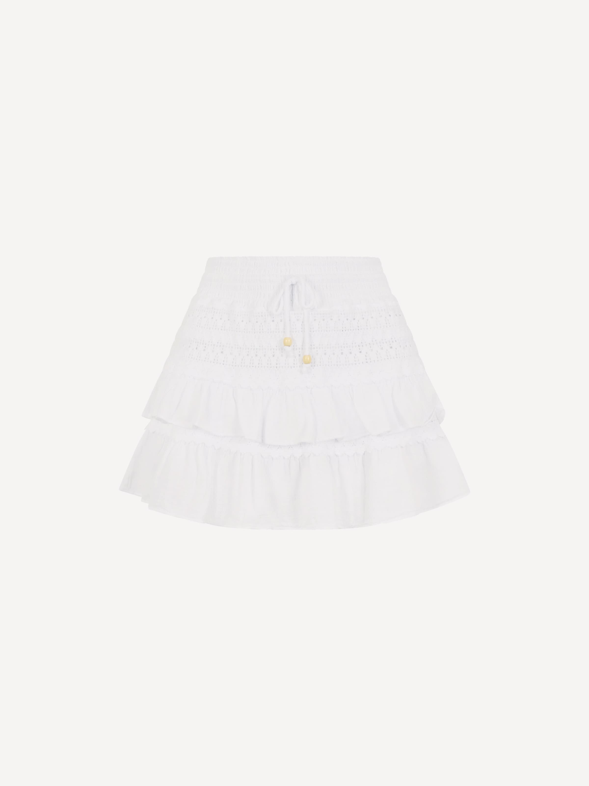 Apricot Jupe ' ' en 34 en blanc, Vue avec produit
