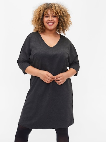 Zizzi Dress 'SIV' in Grey: front