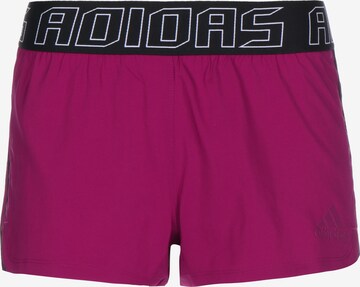 ADIDAS SPORTSWEAR Regular Workout Pants in Pink: front