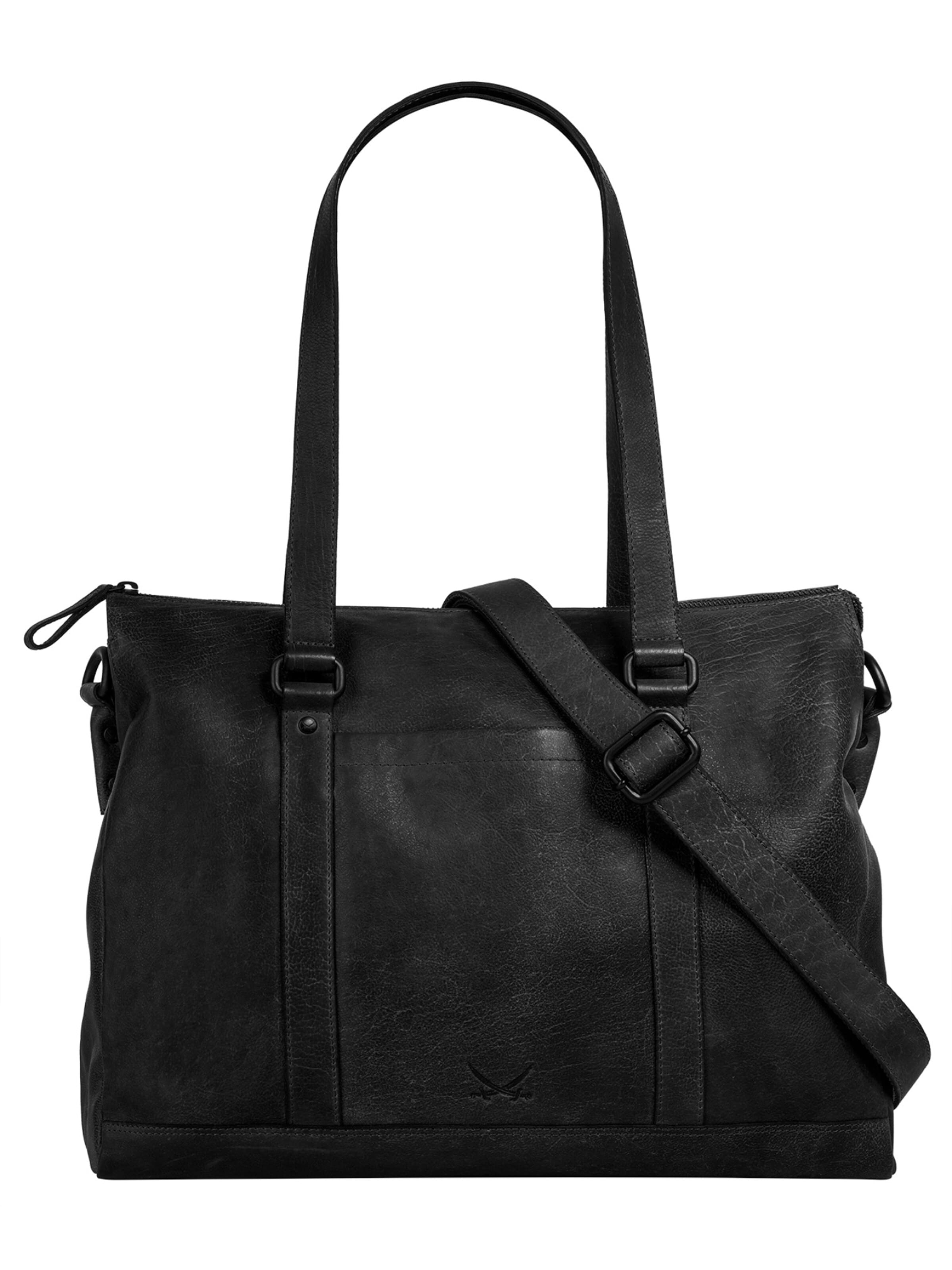 SANSIBAR Cabas en One Size en noir, Vue avec produit