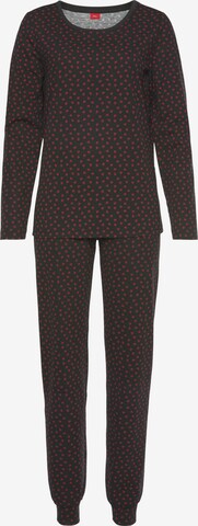 s.Oliver Pyjama in Schwarz: predná strana