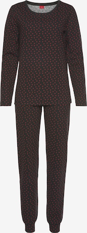 s.Oliver - Pijama em preto: frente