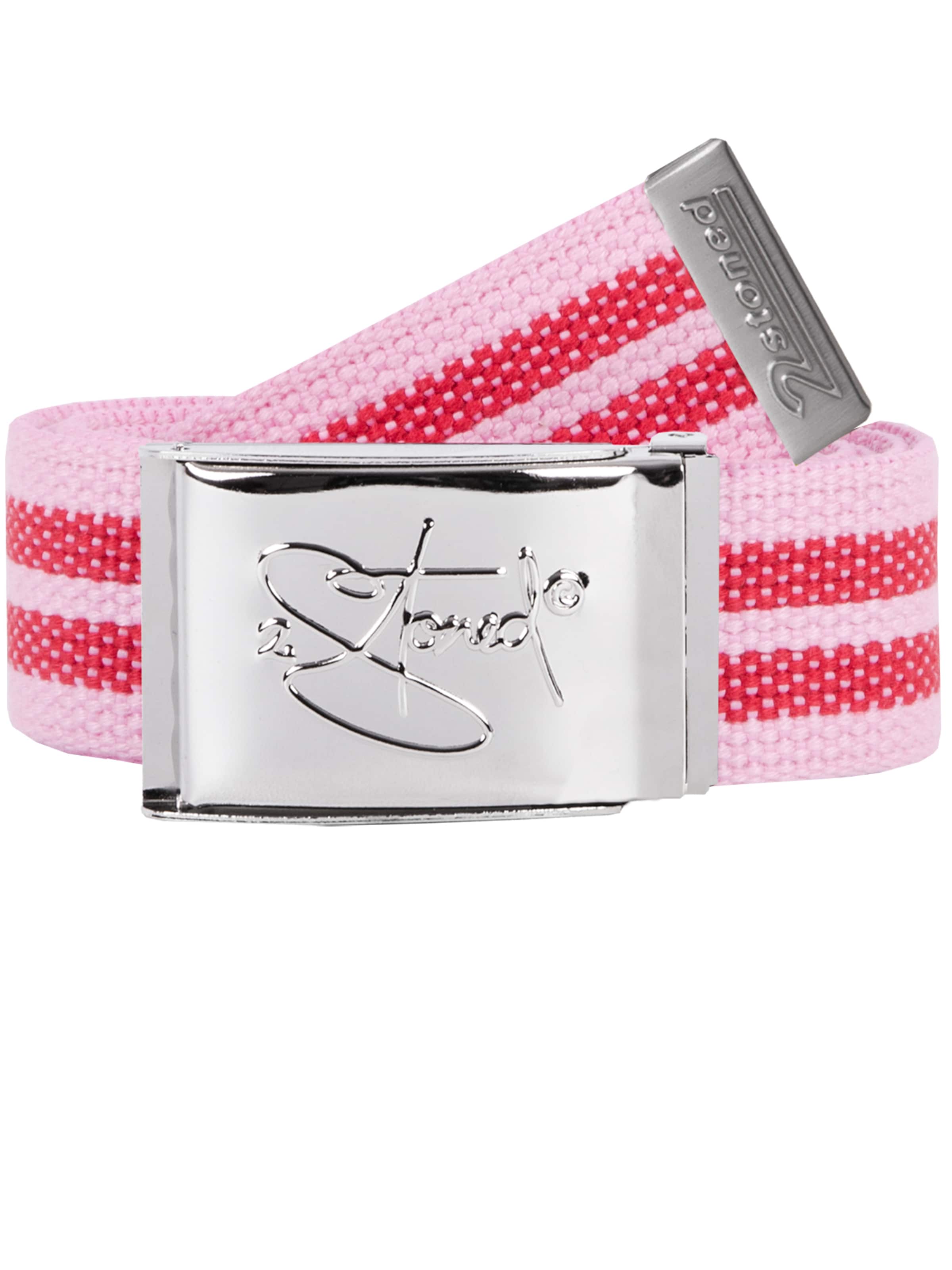 2Stoned Belt 'Classic Chrom Bottle-Opener' in Pink: front