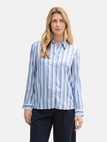 TOM TAILOR Blouse in Blauw: voorkant