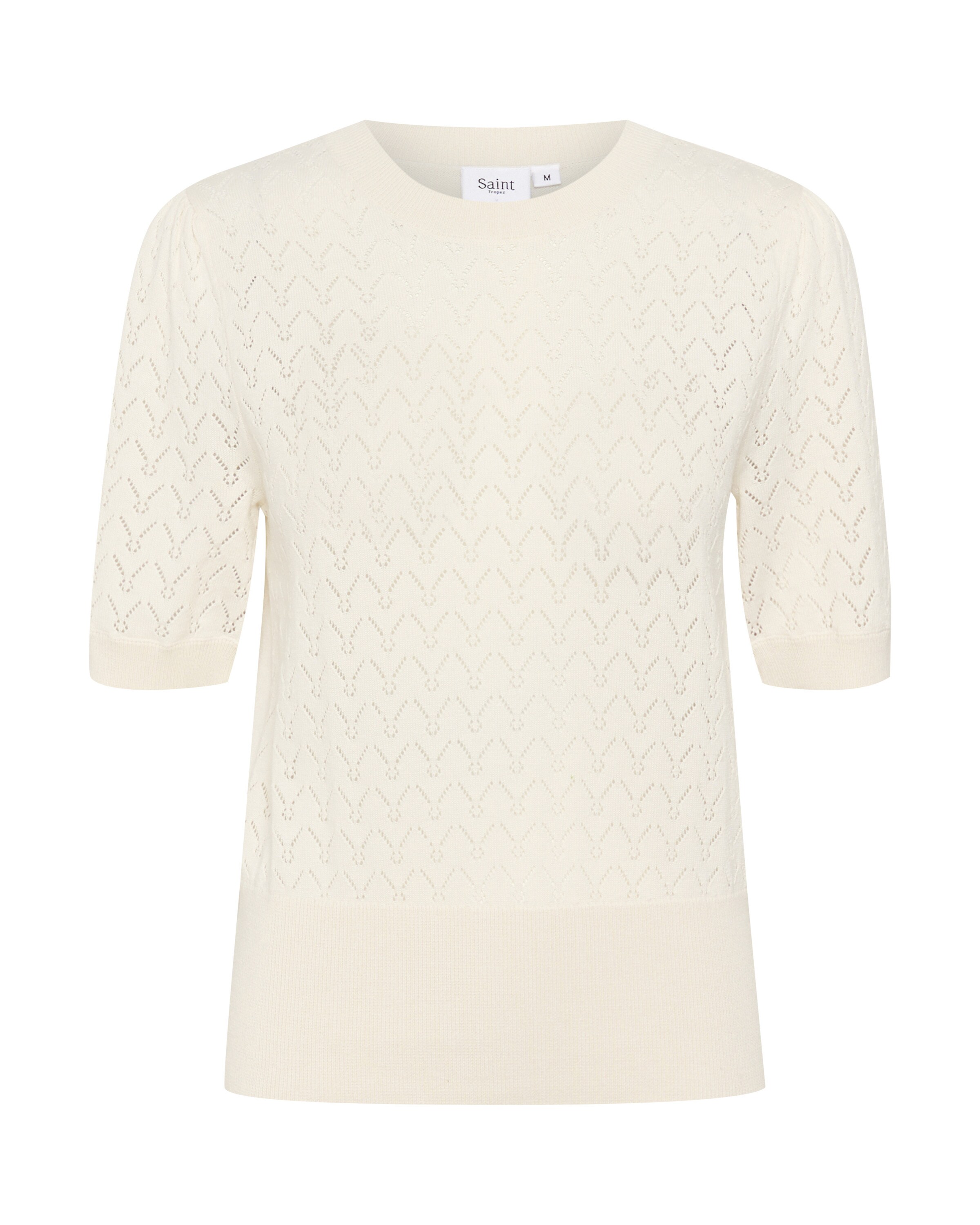 SAINT TROPEZ Pullover 'KarnaSZ' in Beige: Vorderseite