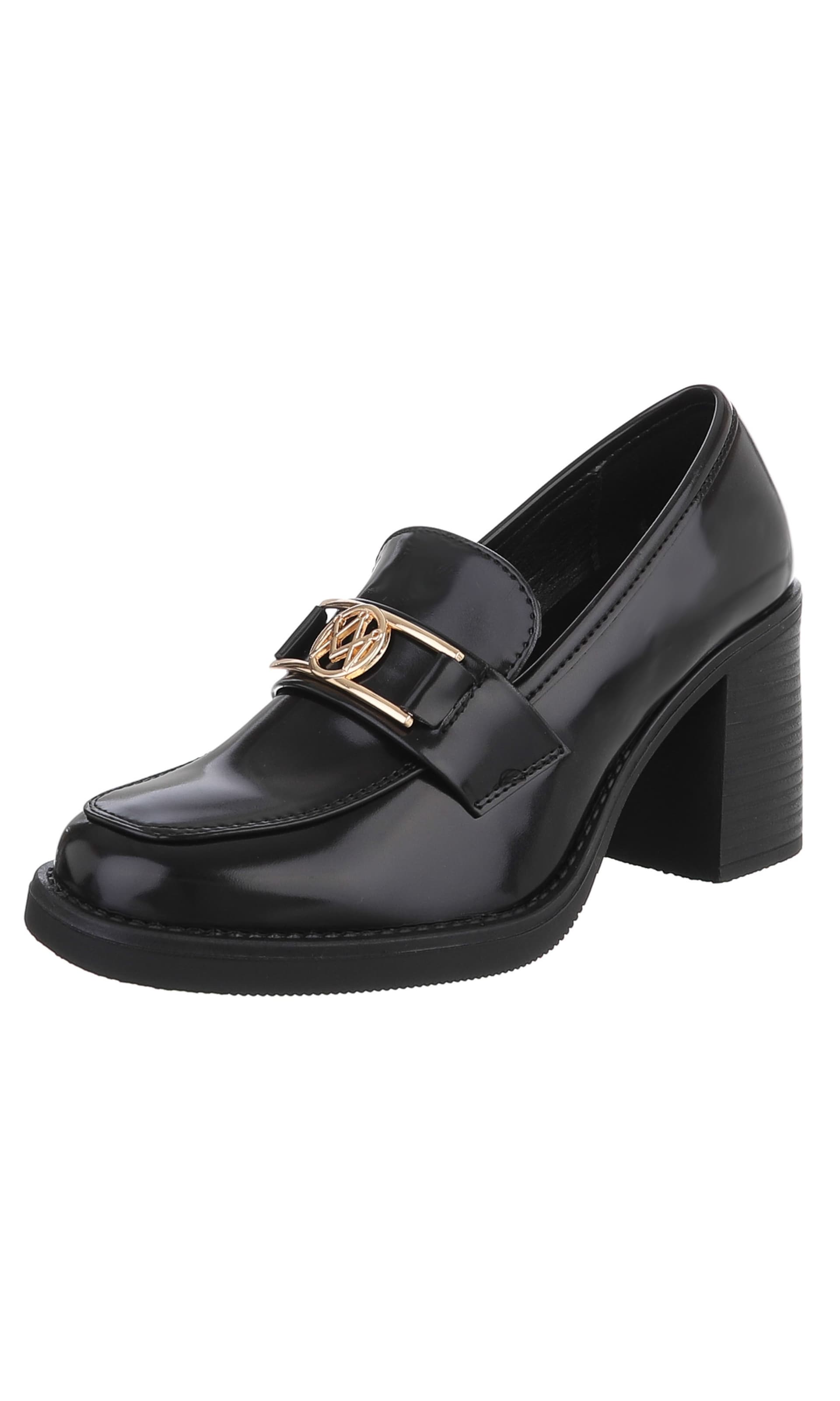 Ital-Design Pumps in Black: front