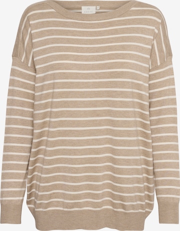 Pull-over 'Mala' Kaffe en beige : devant