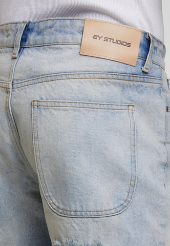 2Y Studios Zvonový Džíny 'Kalidon' – modrá